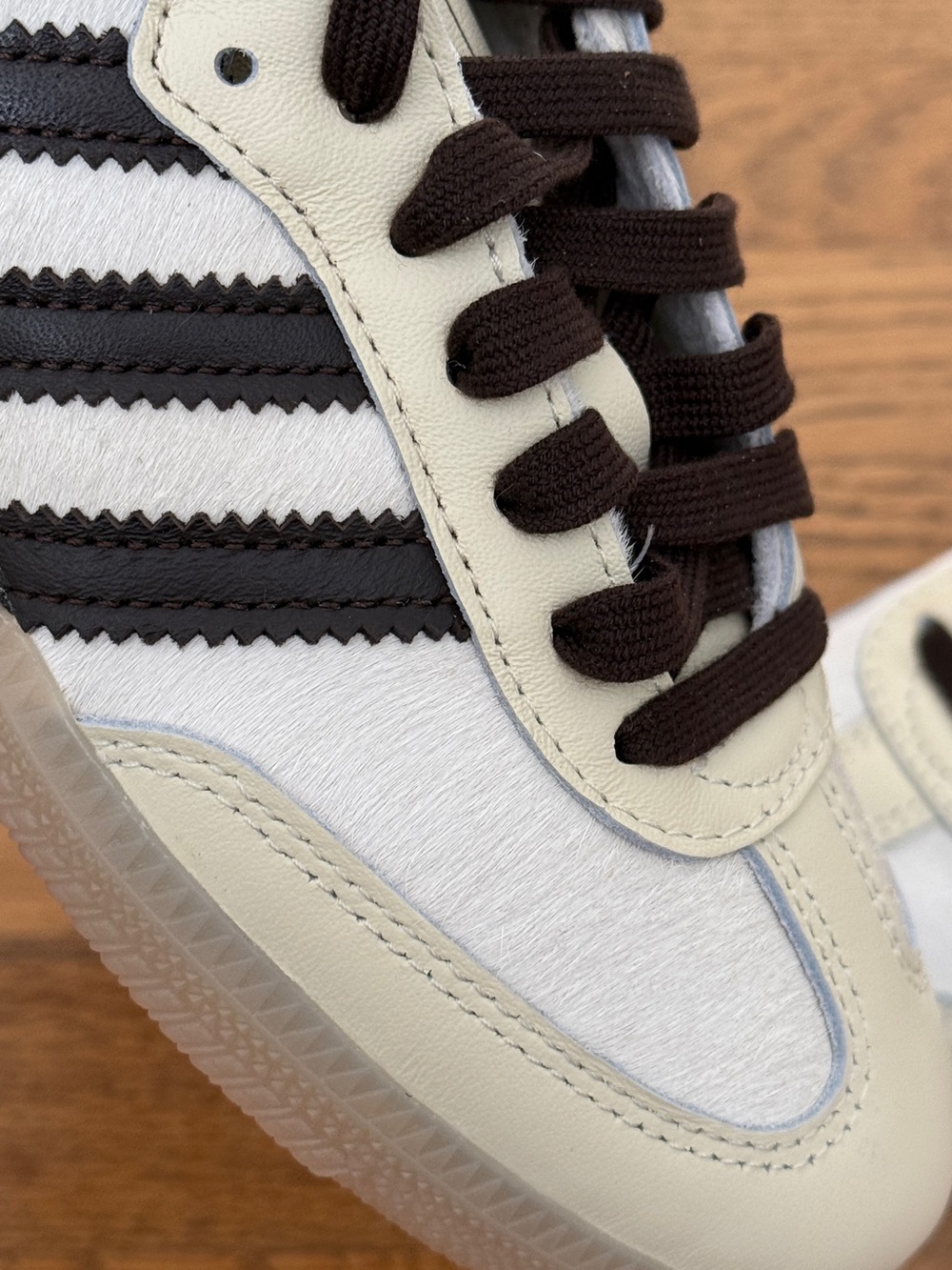 adidas Samba OG Crew White Mystic Brown Pony - Picture 5 of 7